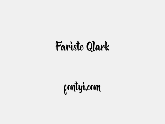 Fariste Qlark