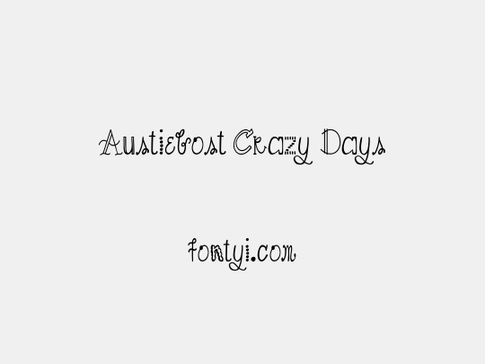 Austiebost Crazy Days