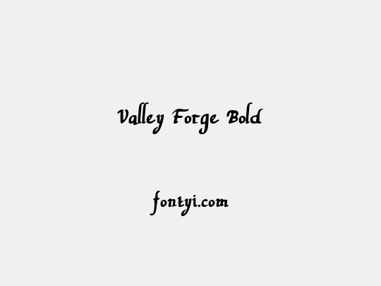 Valley Forge Bold