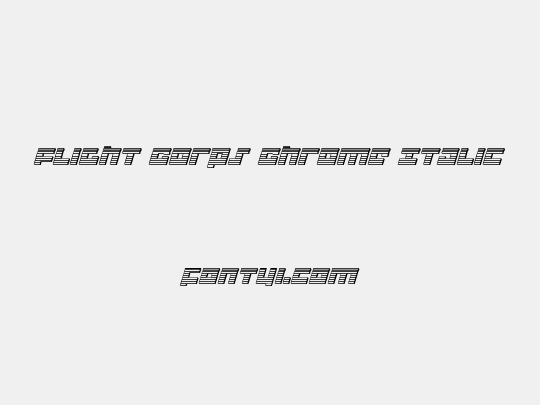 Flight Corps Chrome Italic
