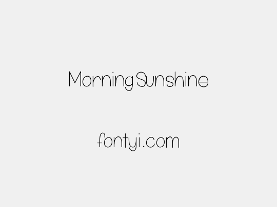 MorningSunshine