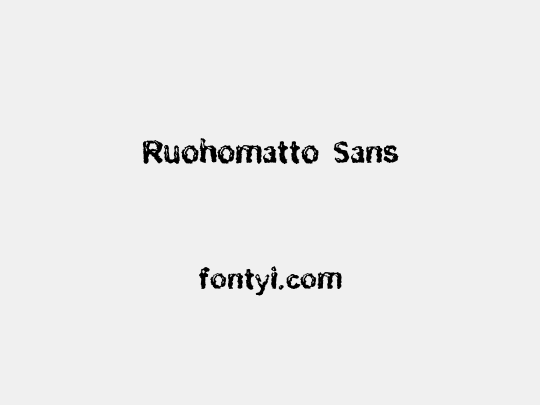Ruohomatto Sans