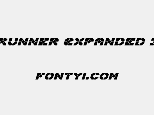 Zoom Runner Expanded Italic