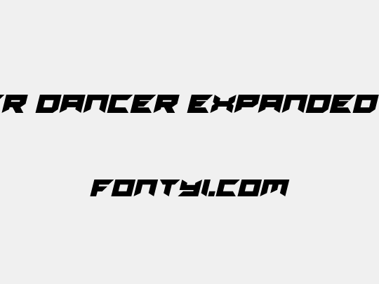 Dagger Dancer Expanded Italic