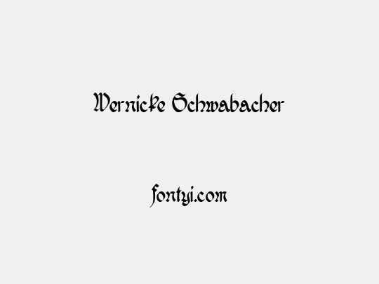 Wernicke Schwabacher
