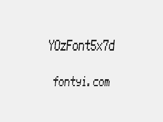YOzFont5x7d