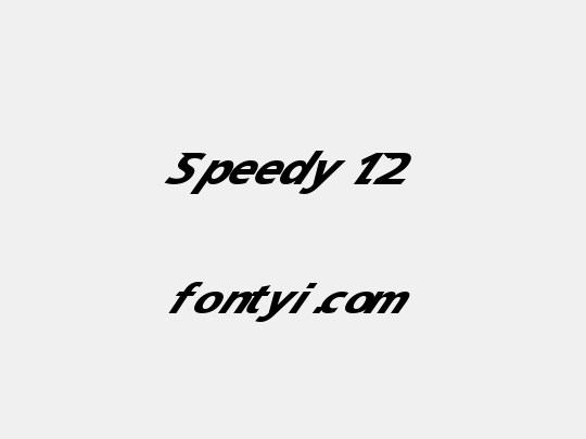 Speedy 12