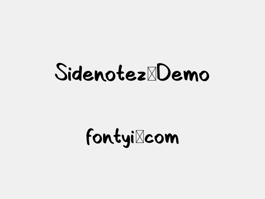 Sidenotez-Demo