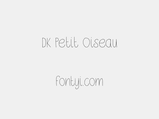 DK Petit Oiseau