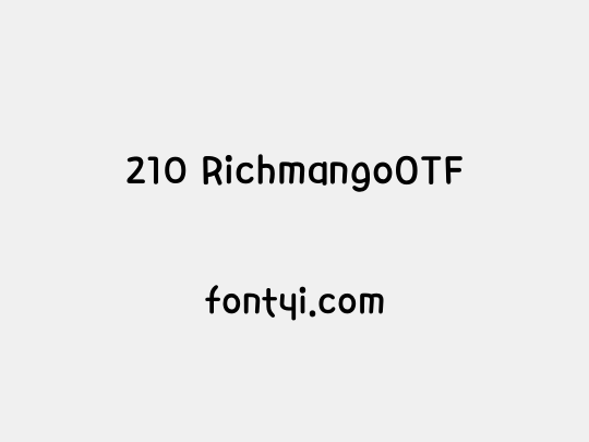 210 RichmangoOTF