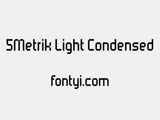 5Metrik Light Condensed