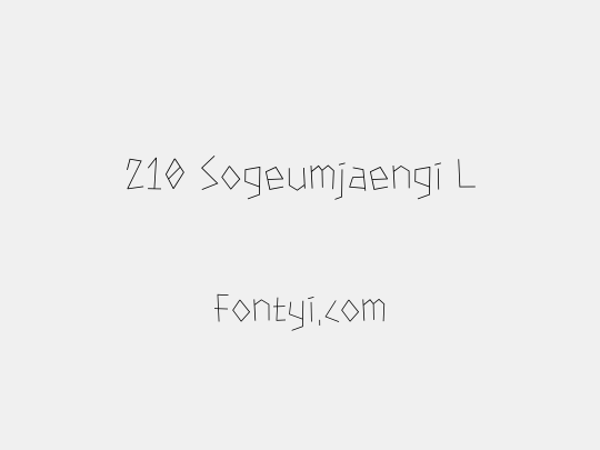 210 Sogeumjaengi L