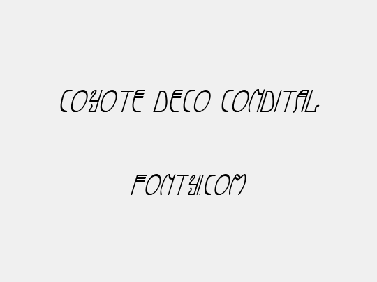 Coyote Deco CondItal