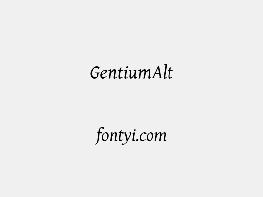 GentiumAlt