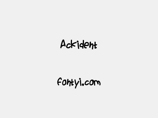 Ackident