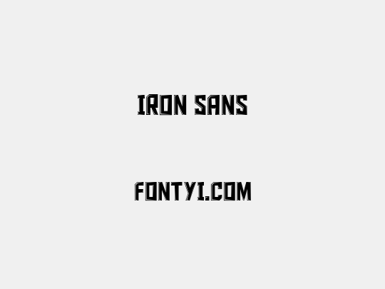 Iron Sans