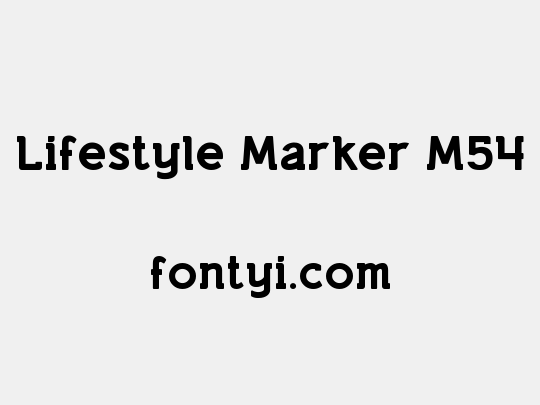 Lifestyle Marker M54
