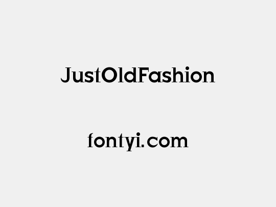 JustOldFashion