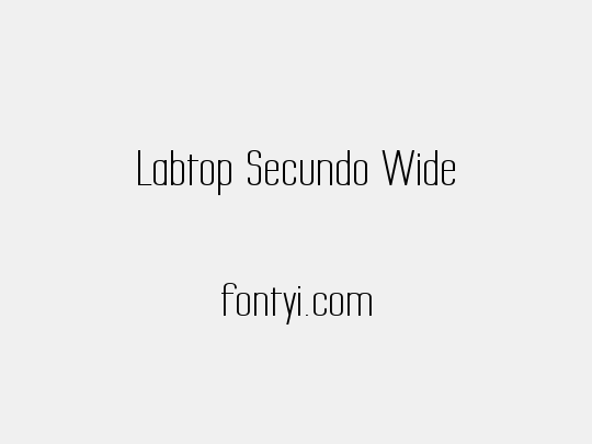 Labtop Secundo Wide
