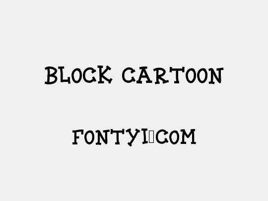 BLOCK CARTOON