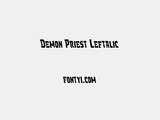 Demon Priest Leftalic
