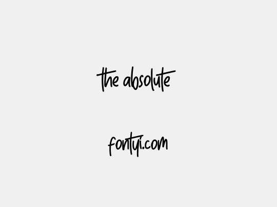 The Absolute