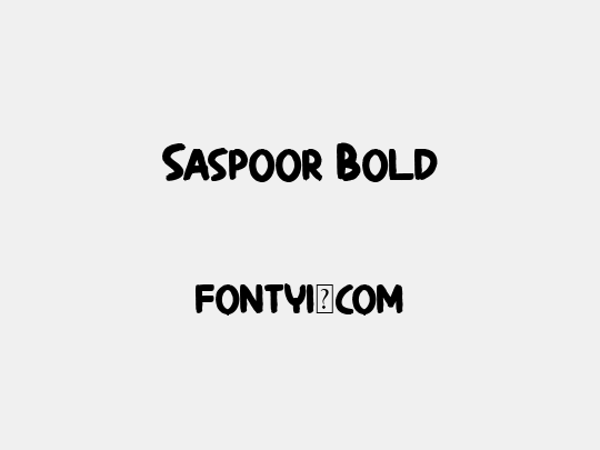 Saspoor Bold