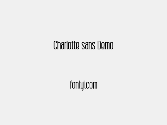 Charlotte sans Demo