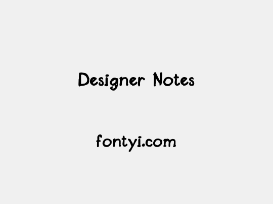 Designer Notes