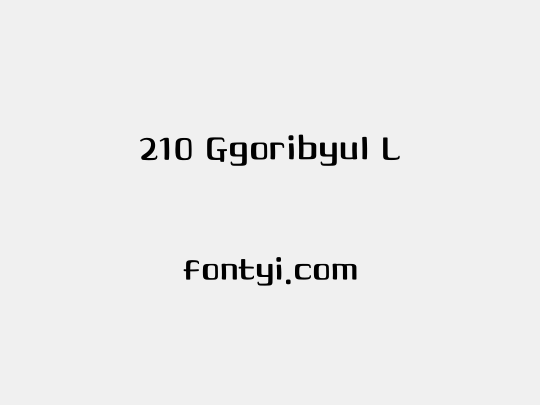 210 Ggoribyul L