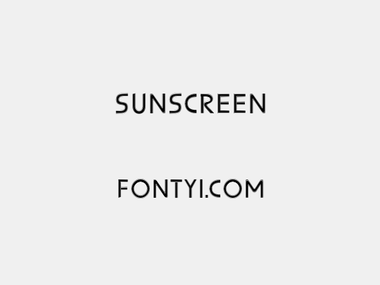 Sunscreen