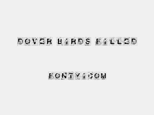 Dover Birds Filled