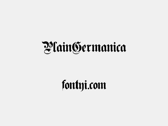 PlainGermanica