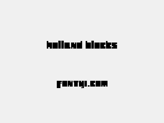 Holland Blocks