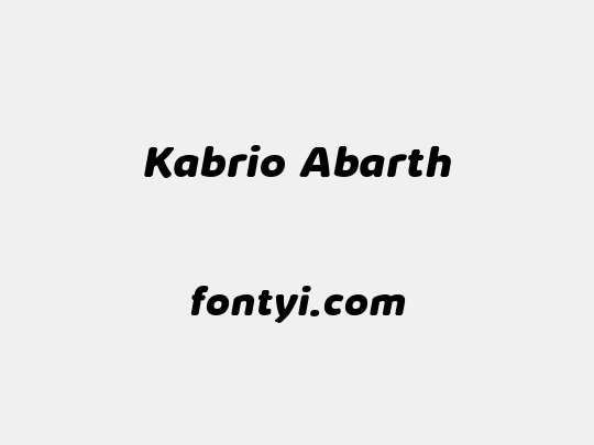 Kabrio Abarth