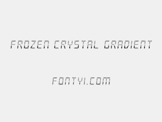 Frozen Crystal Gradient