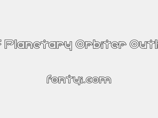 SF Planetary Orbiter Outline