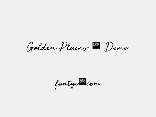 Golden Plains - Demo