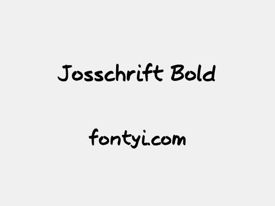 Josschrift Bold