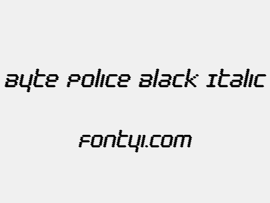 Byte Police Black Italic