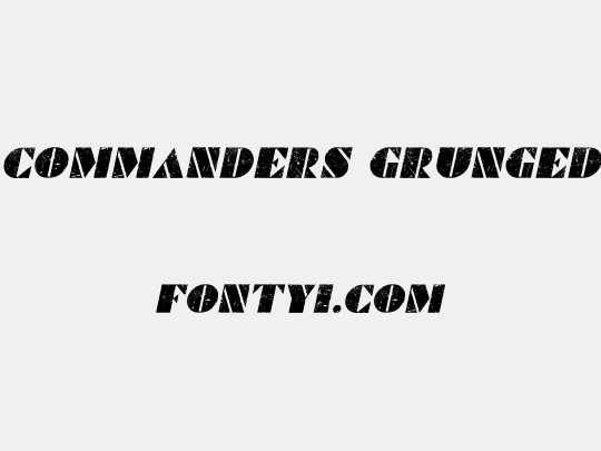 Commanders Grunged
