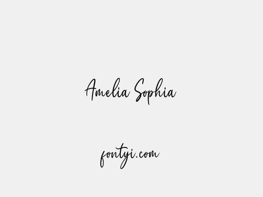 Amelia Sophia