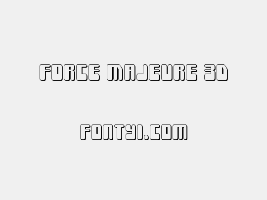 Force Majeure 3D