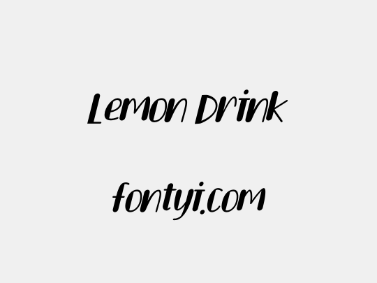 Lemon Drink