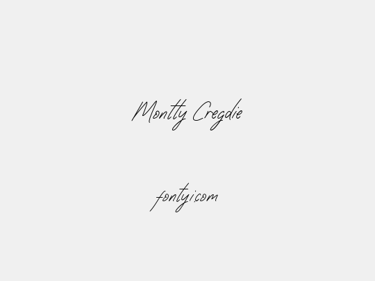 Montty Cregdie