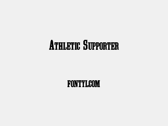 Athletic Supporter