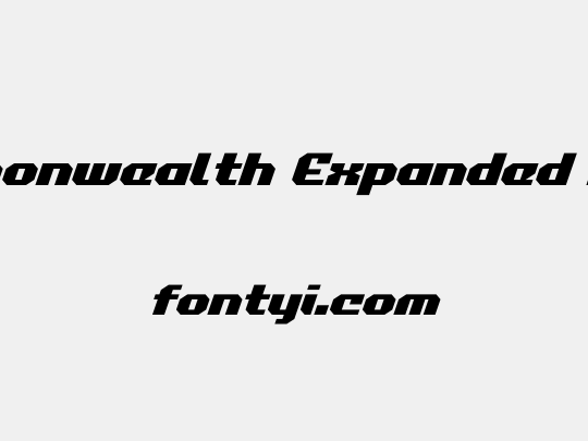 Commonwealth Expanded Italic