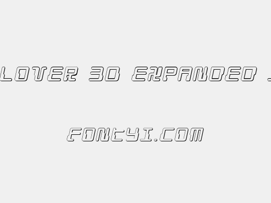 Droid Lover 3D Expanded Italic
