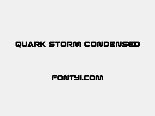 Quark Storm Condensed