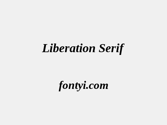 Liberation Serif